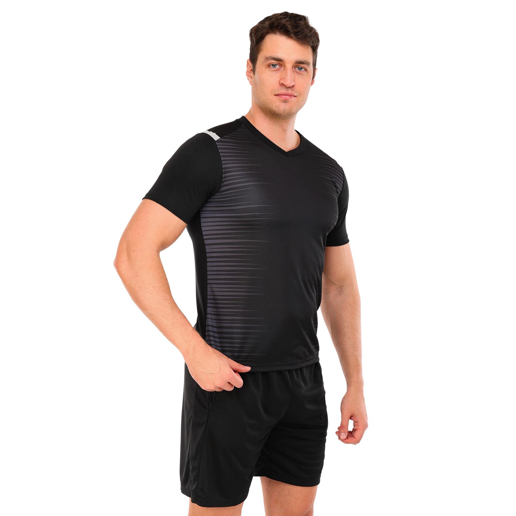 Форма футбольная комплект Lingo D8865 футболка/шорты полиэстер 3XS Черный (D8865_Черный_3XS)