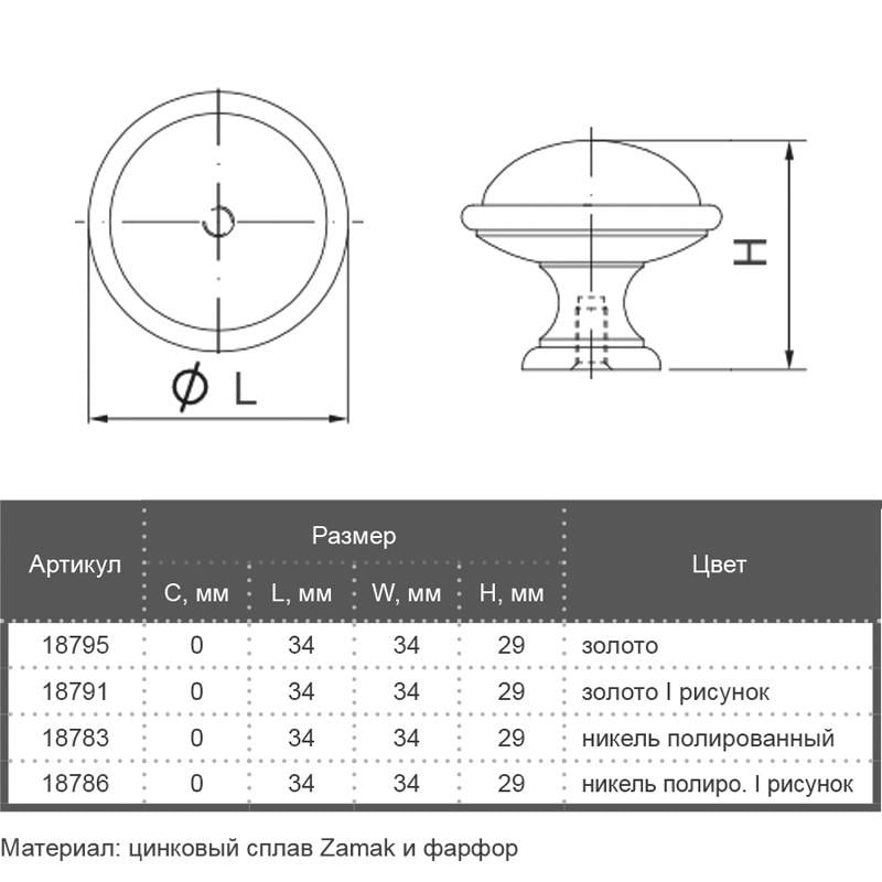 Мебельная ручка Bosetti Marella CL 24316.01.035 Никель полированный/белый с рисунком (18786) - фото 4 Мебельная ручка Bosetti Marella CL 24316.01.035 Никель полированный/белый с рисунком (18786) - фото 4