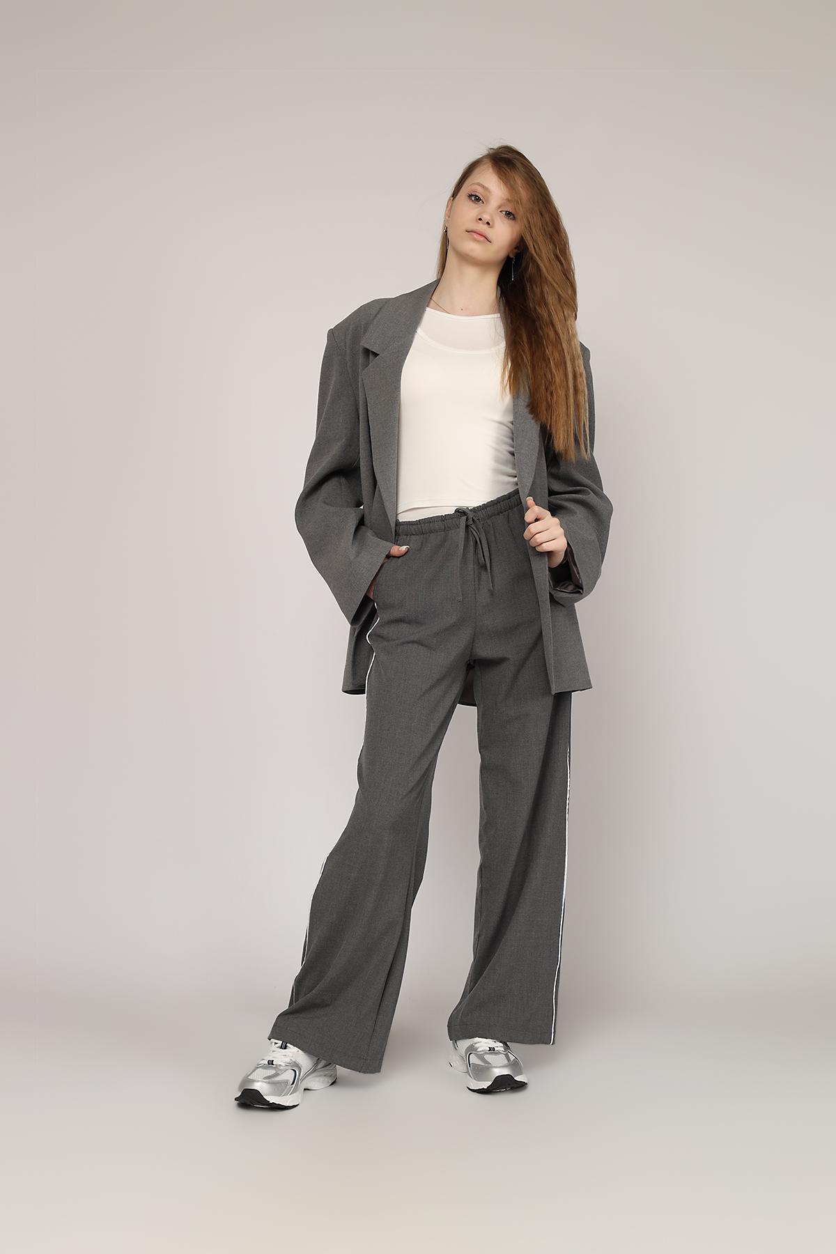 Жакет женский ЦБ-00271850 р. 46 Серый (SKT001049782) - фото 5