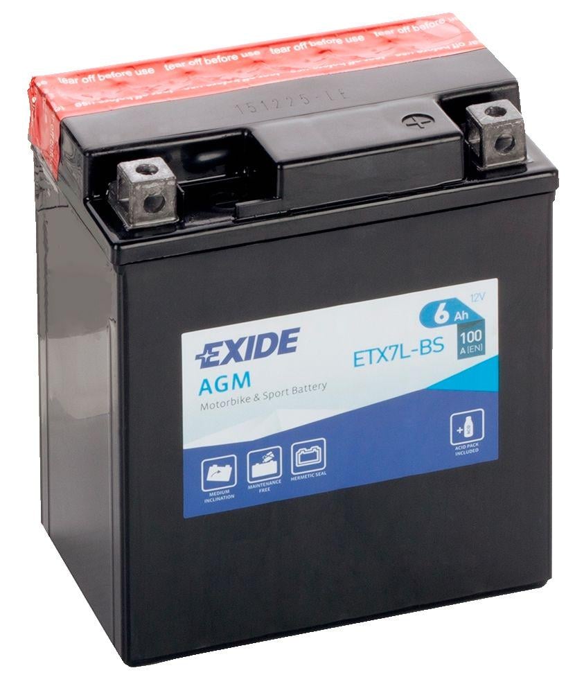 Акумулятор EXIDE ETX7L-BS