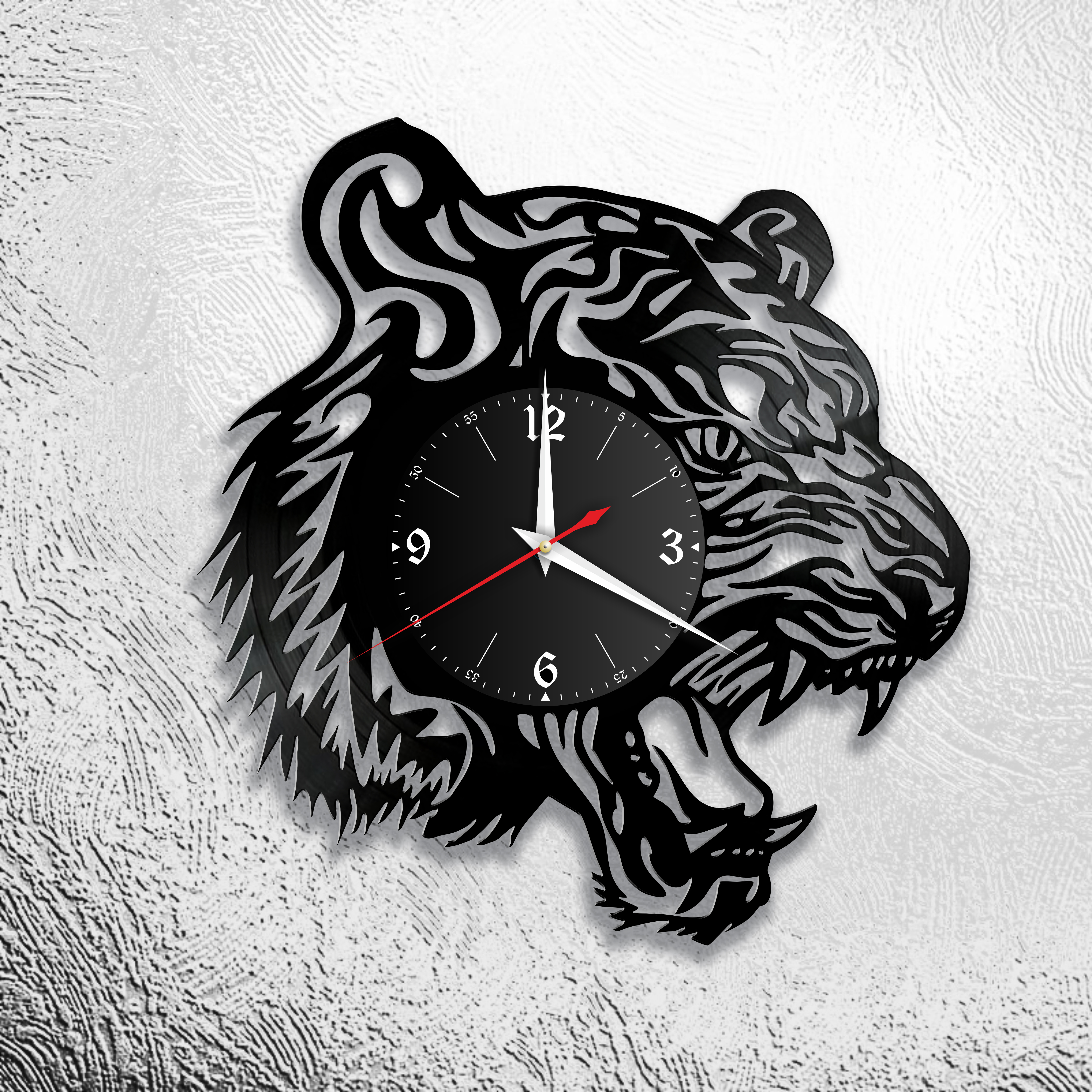 Часы настенные Тигр 1072 из виниловой пластинки