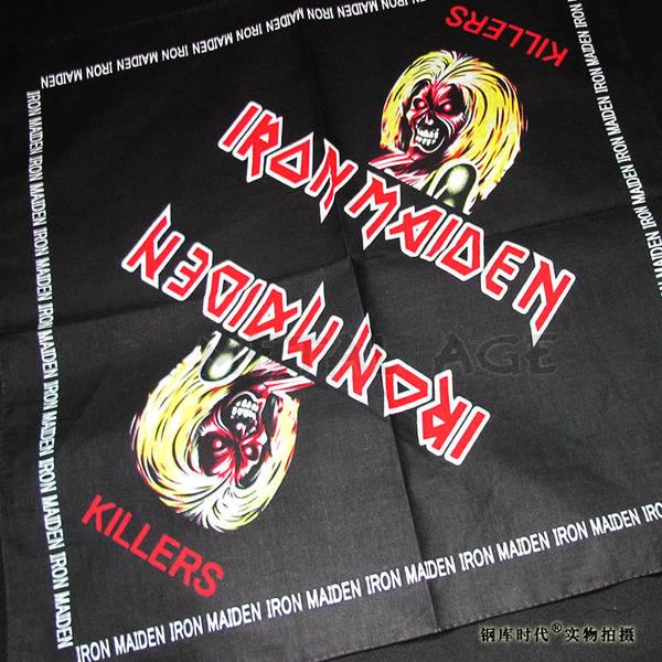 Бандана K224 "Iron Maiden" бавовняна 55х55 см (11910407)