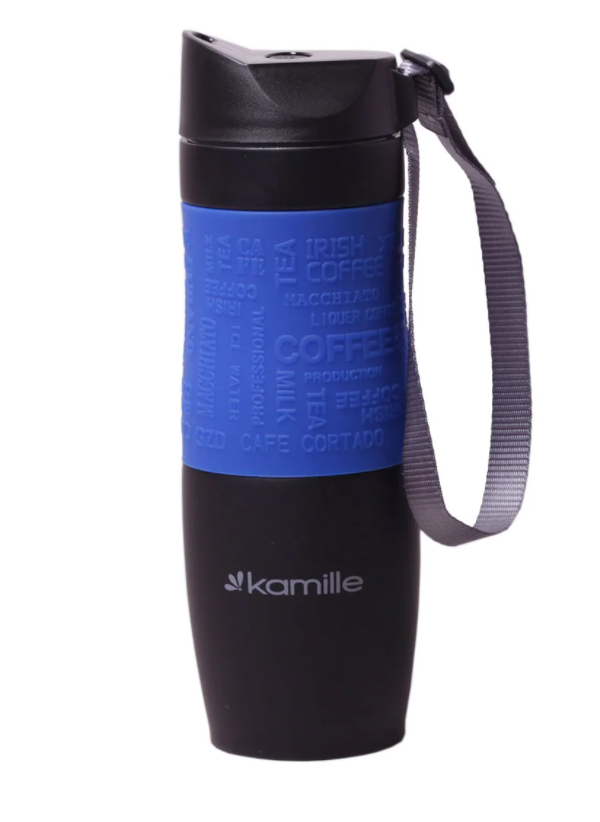 Термокружка Kamille 380 мл Синій (MKM-2052A) - фото 1 Термокружка Kamille 380 мл Синій (MKM-2052A) - фото 1