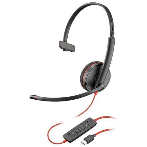 Гарнитура mono Plantronics Blackwire C3210 USB-C 1.6м Black Гарнитура mono Plantronics Blackwire C3210 USB-C 1.6м Black