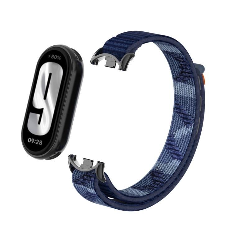 Ремешок для фитнес-браслета Mi Band 8/9 нейлоновый Синий камуфляжный (2432085722) Ремешок для фитнес-браслета Mi Band 8/9 нейлоновый Синий камуфляжный (2432085722)