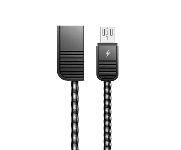 Кабель Data Remax Linyo RC-088m MicroUSB 2,1А 1 м Dark Grey - фото 1