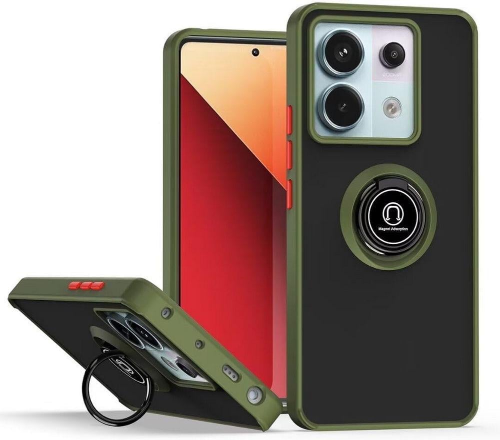 Захисний чохол MatteLuxe Xiaomi Redmi Note 13 Pro 5G (з кільцем) Khaki (38258-17) Захисний чохол MatteLuxe Xiaomi Redmi Note 13 Pro 5G (з кільцем) Khaki (38258-17)