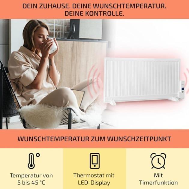 Масляный обогреватель OneConcept Wallander 1000W (10033102) - фото 3 Масляный обогреватель OneConcept Wallander 1000W (10033102) - фото 3