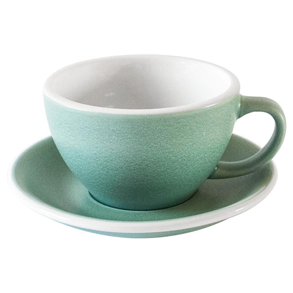 Набор Loveramics EGG Cafe Latte чашка и блюдце 300 мл Mineral Colours Изумрудный (C088-162BEM/C088-187BEM)