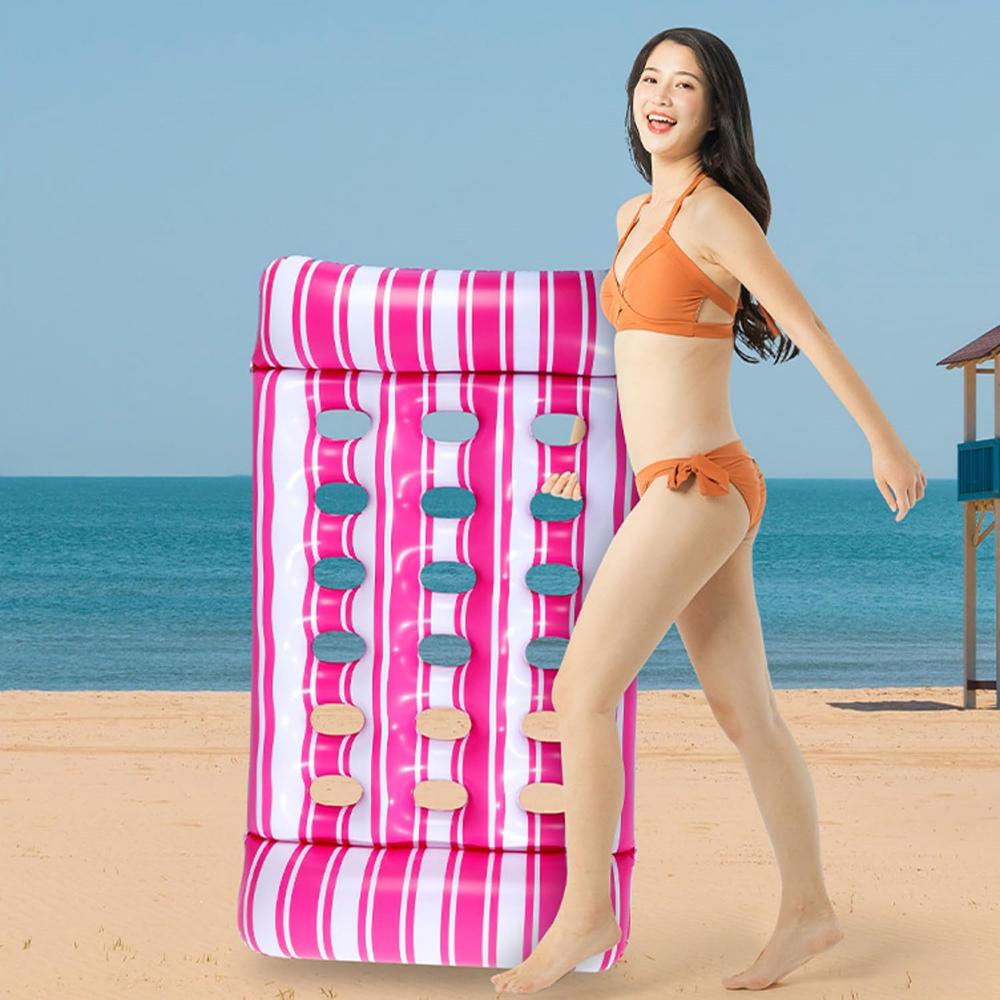 Матрас для плавания надувной 72x130 см Розовый - фото 3 Матрас для плавания надувной 72x130 см Розовый - фото 3