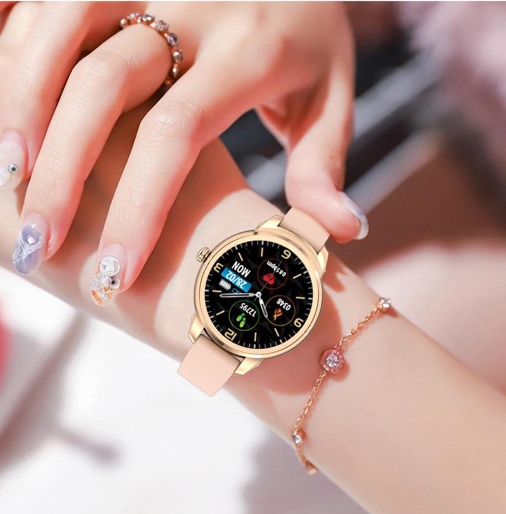 Смарт-годинник LEMFO MK6 тонометр/пульсометр Gold (220a420c) - фото 6