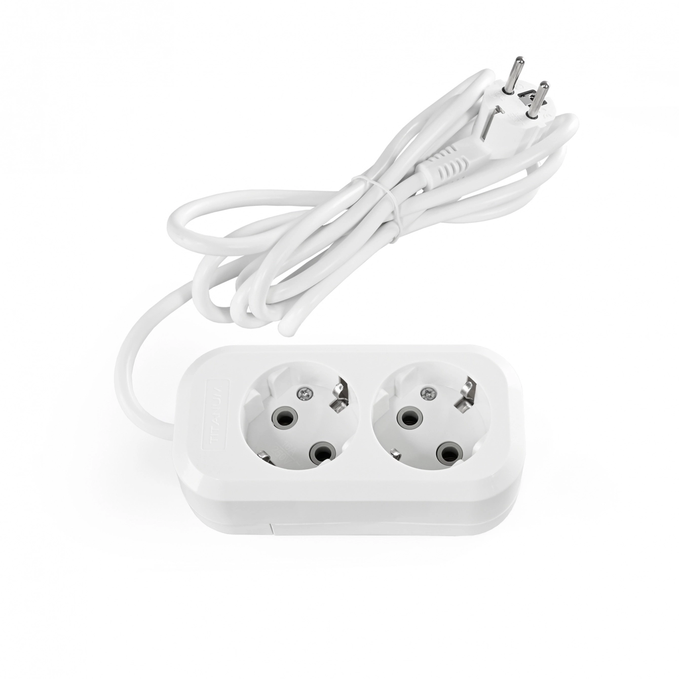 Подовжувач мережевий TITANUM STANDARD з заземленням 2 гнізда 3 м 3x1,5 мм Білий (TF-ES216G-3W) Подовжувач мережевий TITANUM STANDARD з заземленням 2 гнізда 3 м 3x1,5 мм Білий (TF-ES216G-3W)