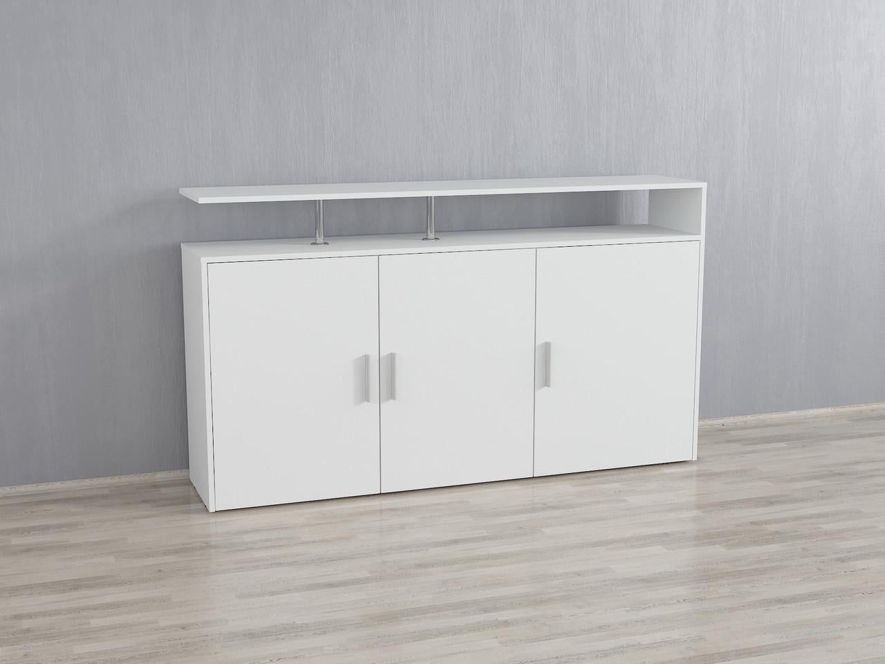 Тумба под телевизор с закрытыми полками 160 см Белый (A-87)