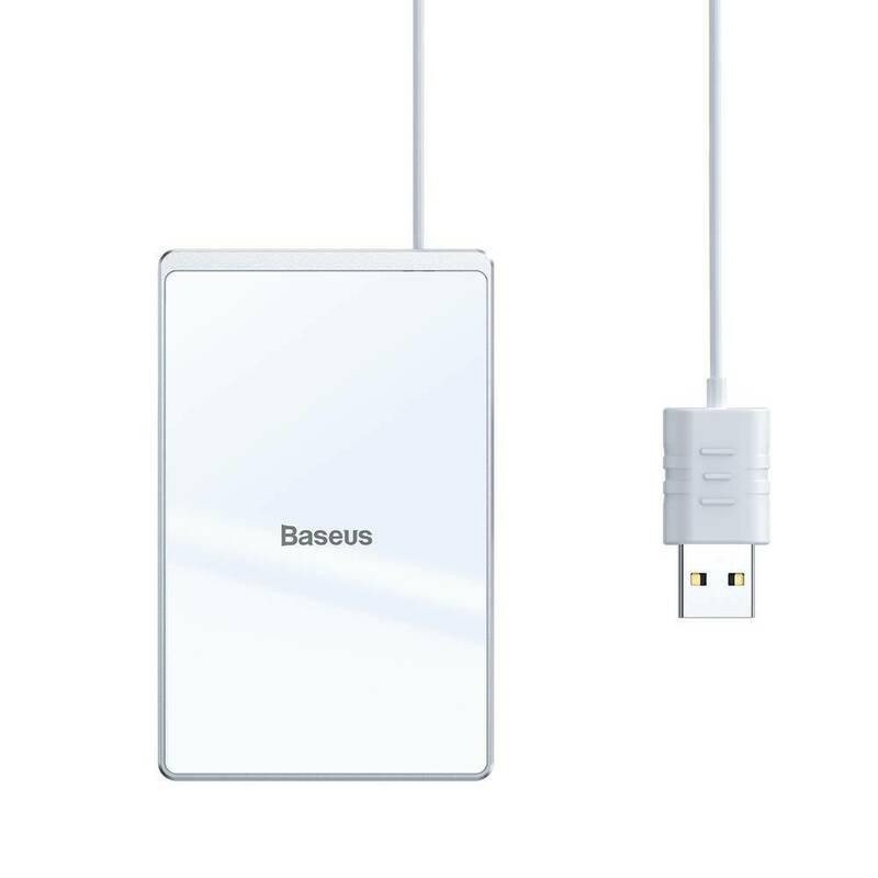 Бездротовий ЗП Baseus Card Ultra-thin 15W Silver (WX01B-S2)
