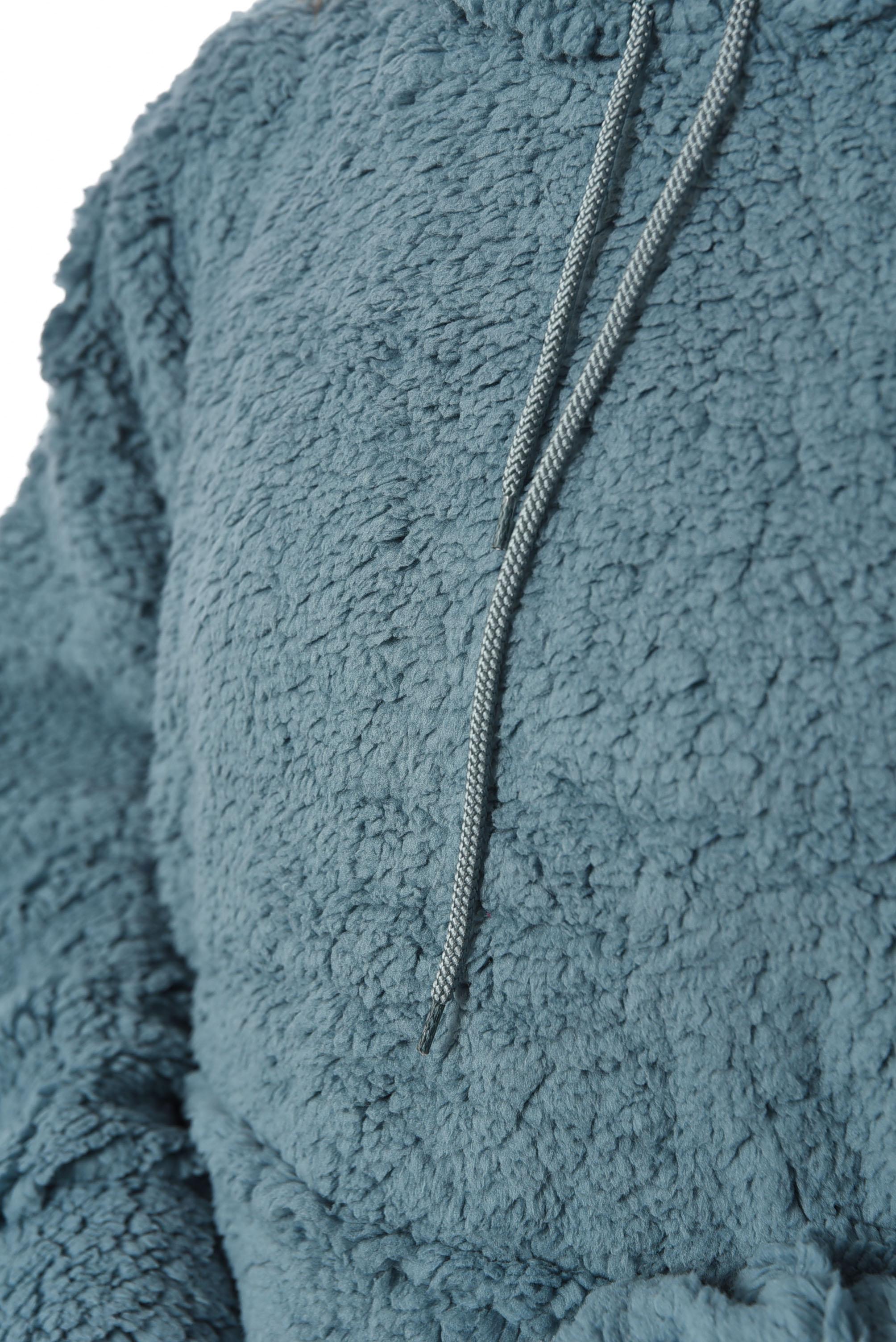 Худі жіноче тедді S-XL Блакитний (190269) - фото 4 Худі жіноче тедді S-XL Блакитний (190269) - фото 4