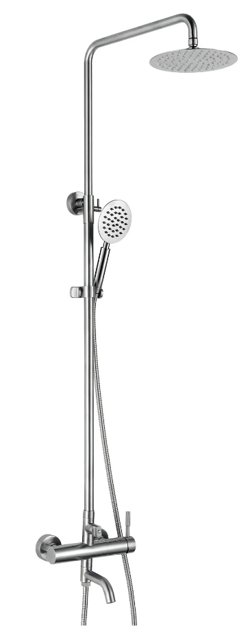 Душова колона із змішувачем Zerix SUS-008-J нержавіюча сталь SUS304 (ZX5612)