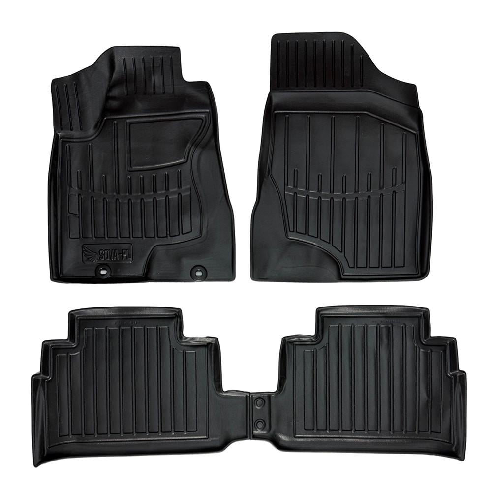Коврики в салон SOVA-PL для Lexus RX 2003-2009 резиновые 4 шт. Черный (28800645)