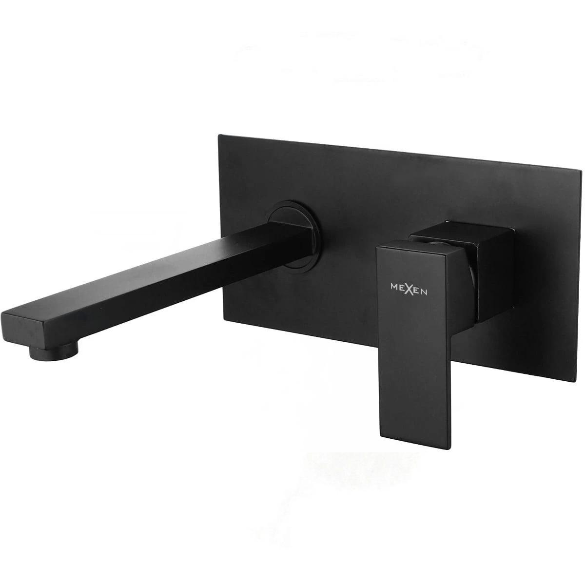 Смеситель для умывальника Mexen 73115-70 CUBE reay-00000000105 настенный Черный (171714)