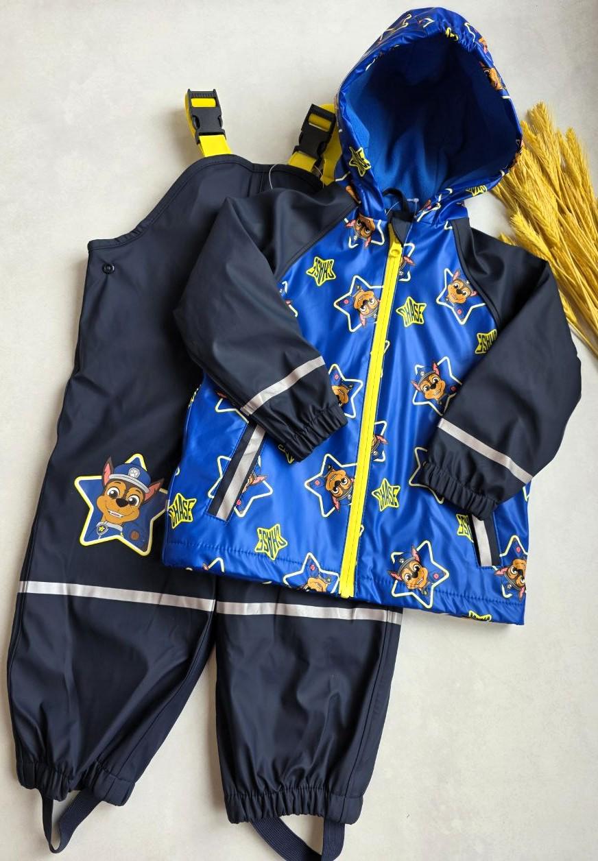 Дождевик-костюм детский на флисе Lupilu грязезащитный 98-104 см (034631/034235)