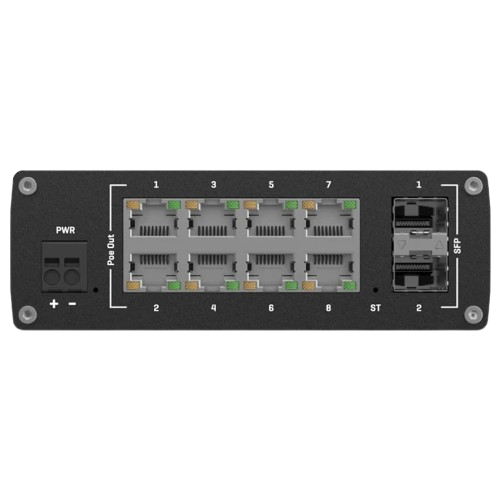 Коммутатор Teltonika TSW202 управляемый 8-портовый Gigabit Ethernet PoE+ 240 Вт для настольной установки (TSW202) Коммутатор Teltonika TSW202 управляемый 8-портовый Gigabit Ethernet PoE+ 240 Вт для настольной установки (TSW202)
