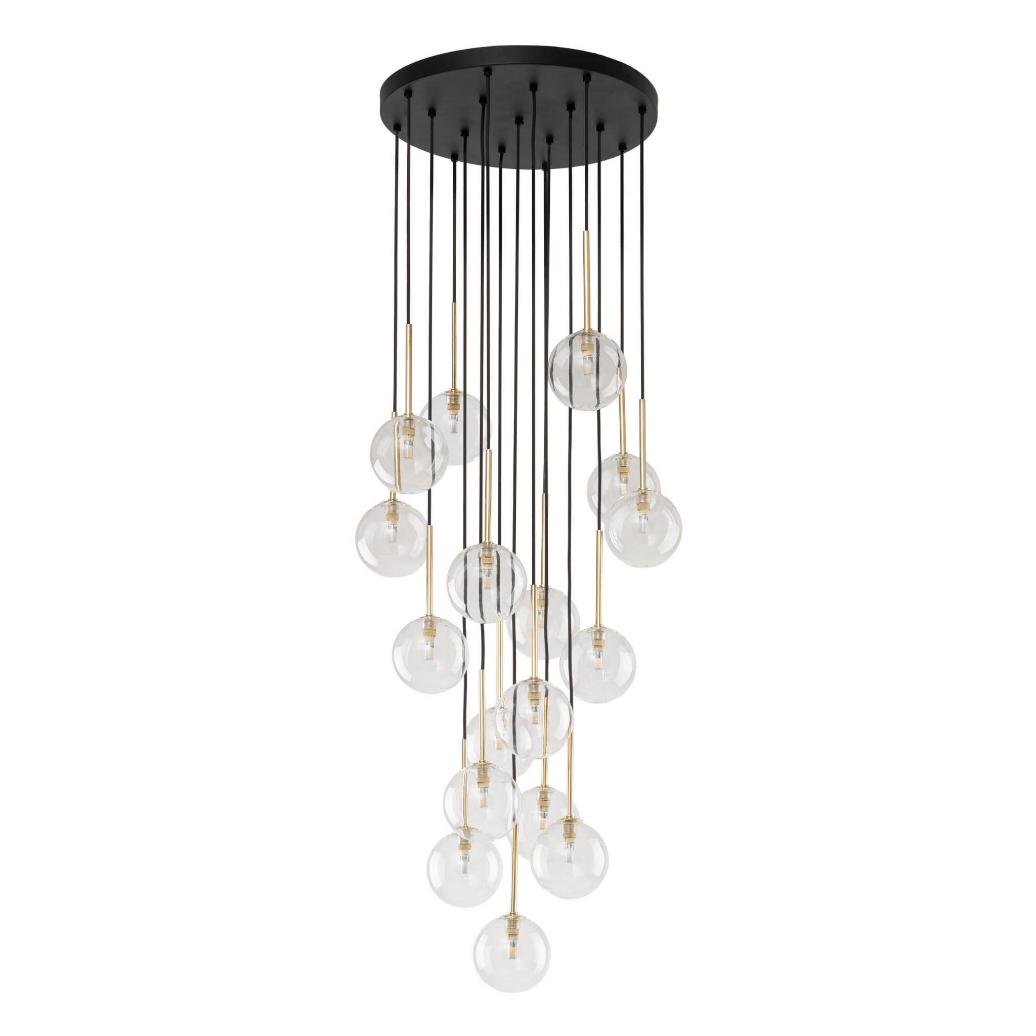 Люстра TK-Lighting 5945 Nilos Black/Gold - фото 1