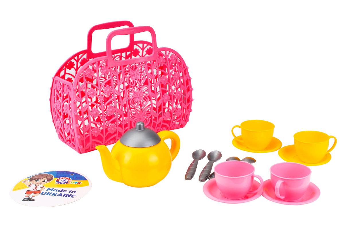 Детский игровой набор ТехноК корзина с чайным набором (1608) - фото 3