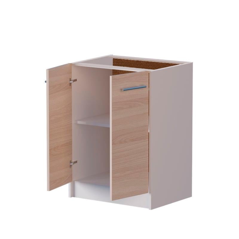 Модуль кухонний нижній Еверест Еко 600 без стільниці 60х46х82 см Ясень шимо-світлий/Білий (DTM-2811) - фото 2 Модуль кухонний нижній Еверест Еко 600 без стільниці 60х46х82 см Ясень шимо-світлий/Білий (DTM-2811) - фото 2