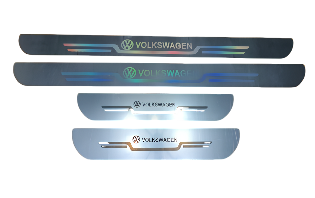 Защитные накладки на пороги Volkswagen 4 шт. Белый (1480644077)