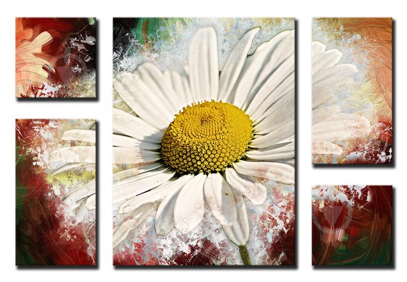 Модульная картина Декор Карпаты 96х71 Ромашка (FL-002)