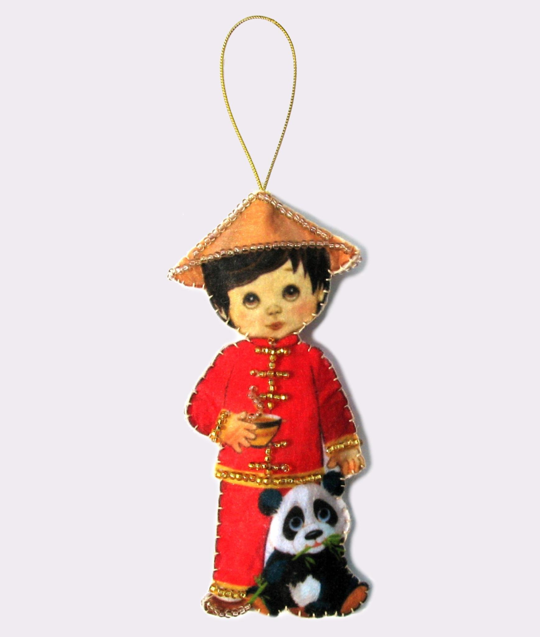 Набір для вишивання бісером BUTTERFLY F082 Лялька. Китай-М 12х7 см (F082)