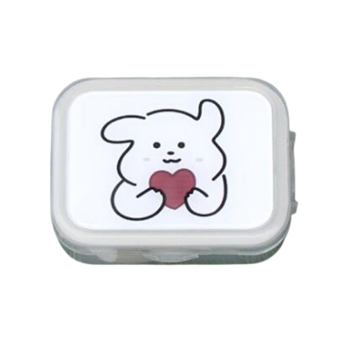 Контейнер для контактных линз Lymouko Bears дорожный с зеркалом Белый (75807526)