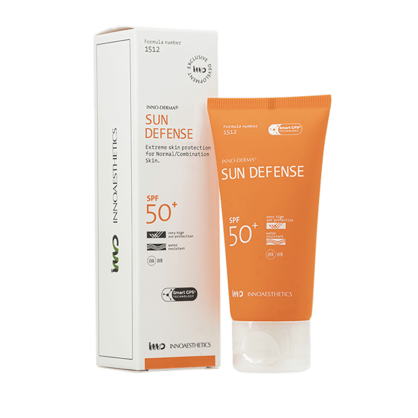 Солнцезащита для нормальной и сухой кожи Innoaesthetics SUN DEFENSE SPF 50 60 мл (1576) Солнцезащита для нормальной и сухой кожи Innoaesthetics SUN DEFENSE SPF 50 60 мл (1576)
