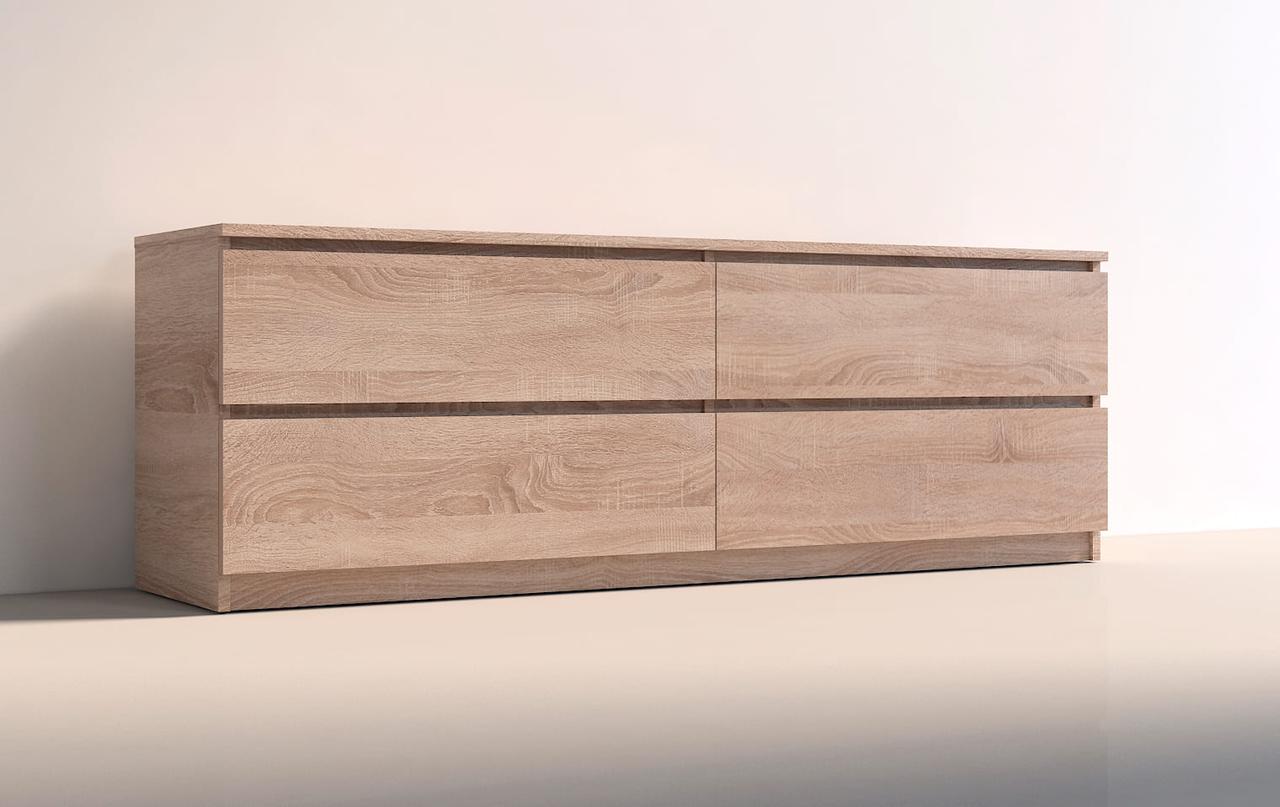 Тумба под ТВ Мастер Форм Брайт 139,2х37,6х51,1 см Дуб сонома (23101092)