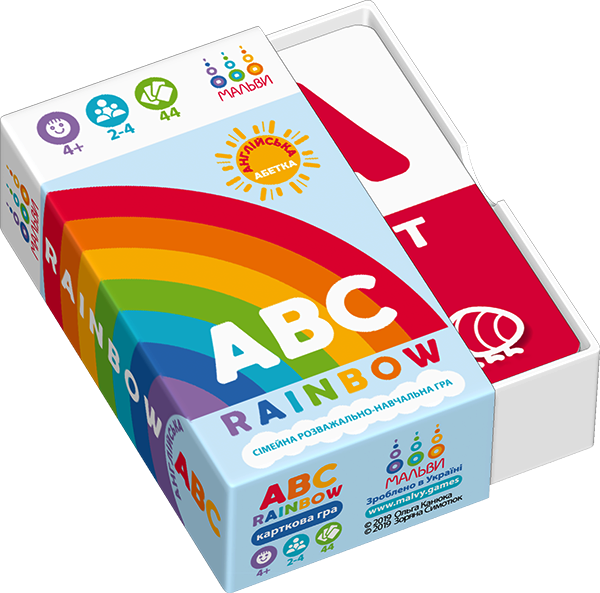 Настольная игра "ABC rainbow Англійська абетка"