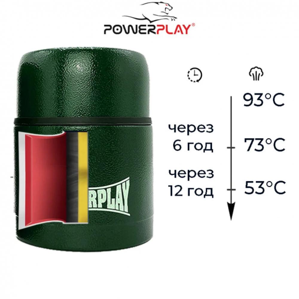 Термос пищевой PowerPlay 9003 700 мл Зеленый - фото 7 Термос пищевой PowerPlay 9003 700 мл Зеленый - фото 7