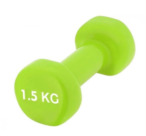 Гантель виниловая PowerPlay PP-4103 1,5 кг 1 шт. Зеленый (PP_4103_1,5kg) Гантель виниловая PowerPlay PP-4103 1,5 кг 1 шт. Зеленый (PP_4103_1,5kg)