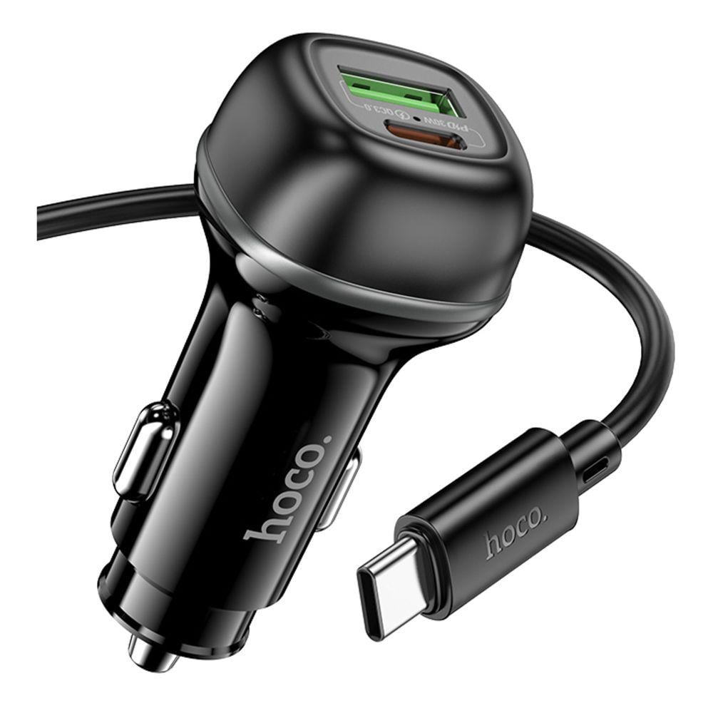 Зарядний пристрій автомобільний Hoco Z58A 1USB/1USB-C QC/PD48W+Type-C to Type-C (28211621) - фото 3 Зарядний пристрій автомобільний Hoco Z58A 1USB/1USB-C QC/PD48W+Type-C to Type-C (28211621) - фото 3