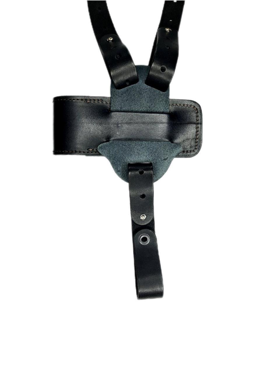 Кобура оперативная двухсторонняя Glock 17 формованная с чехлом под магазин кожа Черный (26068414) - фото 4 Кобура оперативная двухсторонняя Glock 17 формованная с чехлом под магазин кожа Черный (26068414) - фото 4