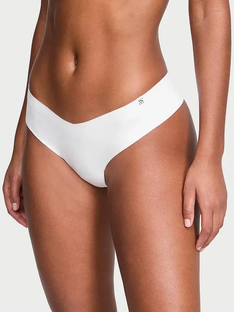 Трусики бесшовные Victoria's Secret No-Show Cotton Thong Panty M Белый (23835463)