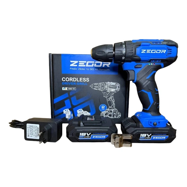 Шуруповерт акумуляторний Zegor CDA-18 (CDA-18)