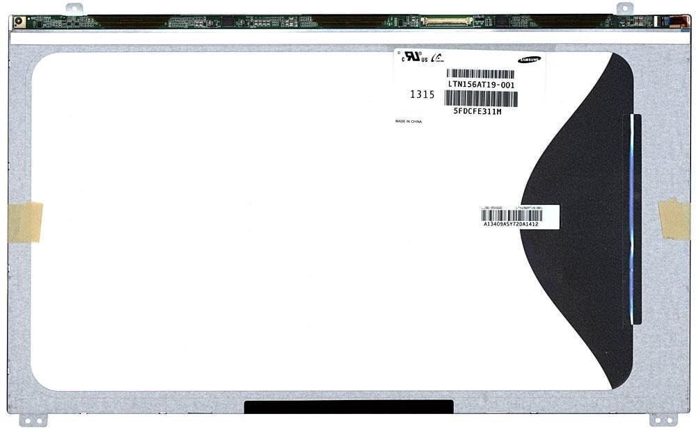 Матрица для ноутбука 156" Slim 40 pin снизу слева 1366x768 LED ушки верх/низ матовая Samsung LTN156AT19-001