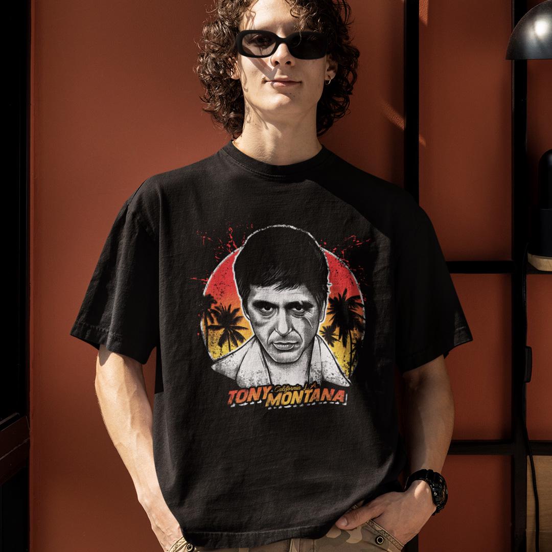 Футболка унисекс Scarface Tony Montana California S Черный Футболка унисекс Scarface Tony Montana California S Черный