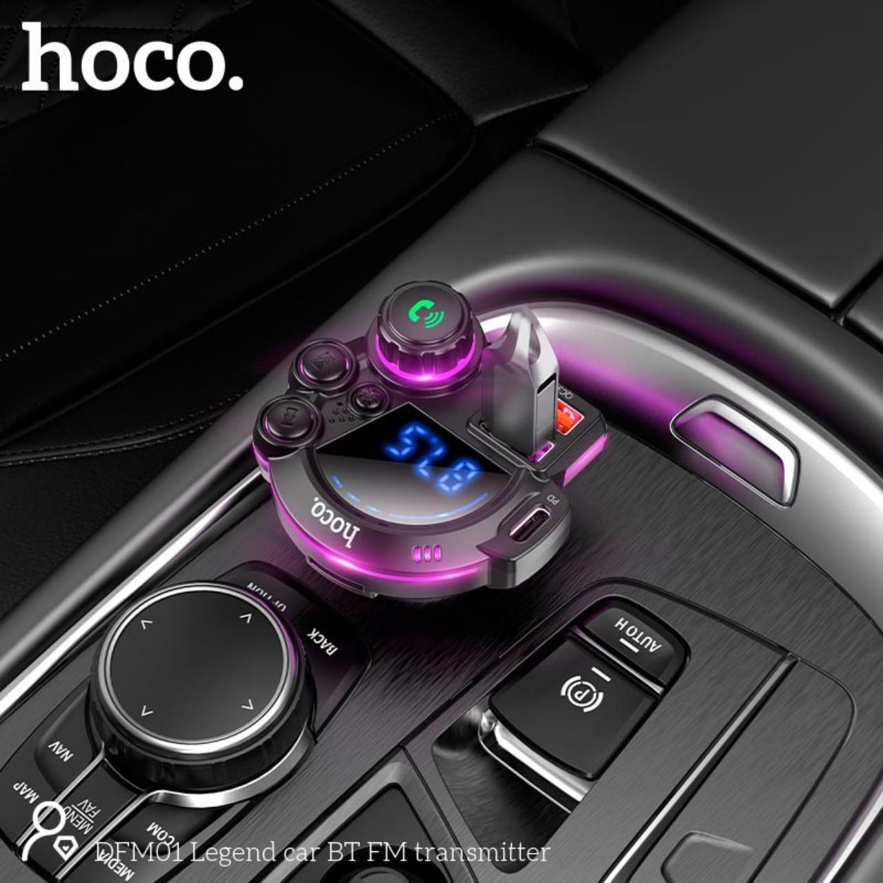 ФМ-модулятор для авто Hoco DFM01 Legend Bluetooth з 2 USB портами (29520393) - фото 8 ФМ-модулятор для авто Hoco DFM01 Legend Bluetooth з 2 USB портами (29520393) - фото 8
