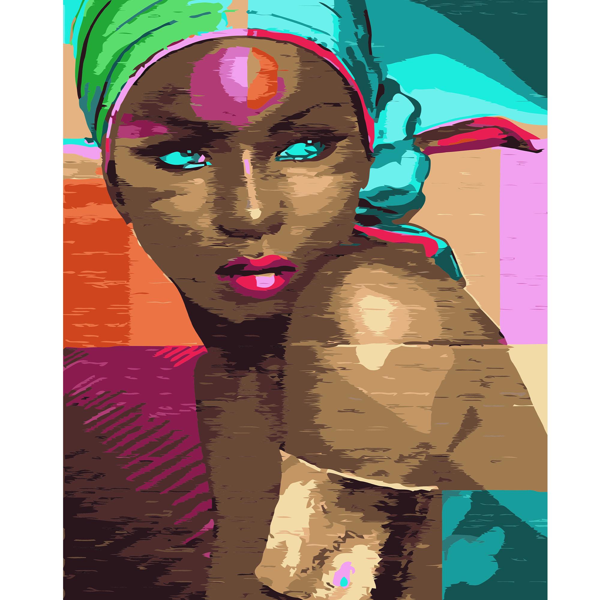 Картина за номерами Strateg Фарби Африки 40x50 см (VA-0708)