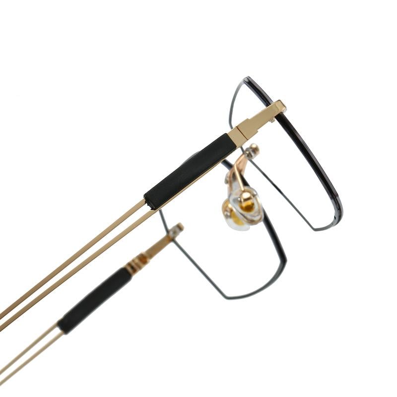 Фотохромні окуляри PhotoGlas для читання з блокуванням синього світла/діоптрія +3,0 оправа Золотистий (2391) - фото 7