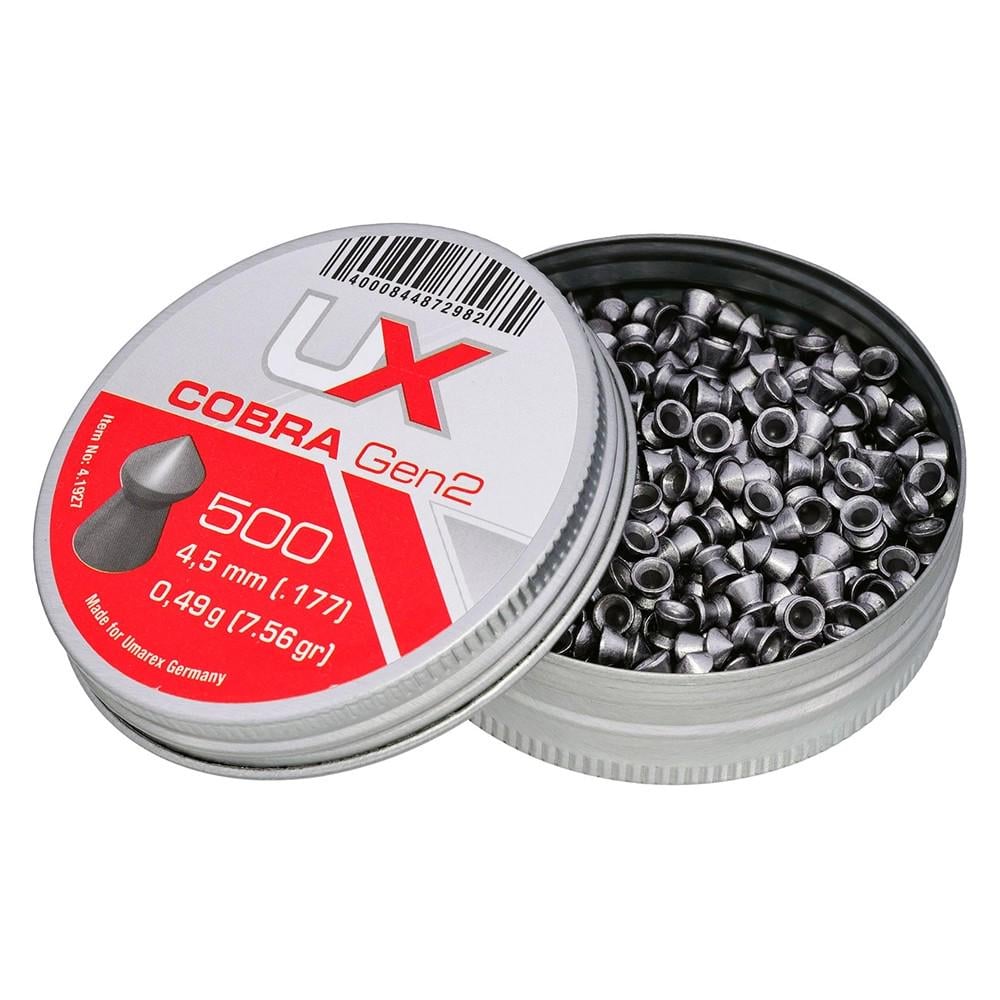 Кульки для пневматичної зброї Umarex Cobra Gen2 0,49 г калібр 177 мм 500 шт. (27614753) - фото 2 Кульки для пневматичної зброї Umarex Cobra Gen2 0,49 г калібр 177 мм 500 шт. (27614753) - фото 2