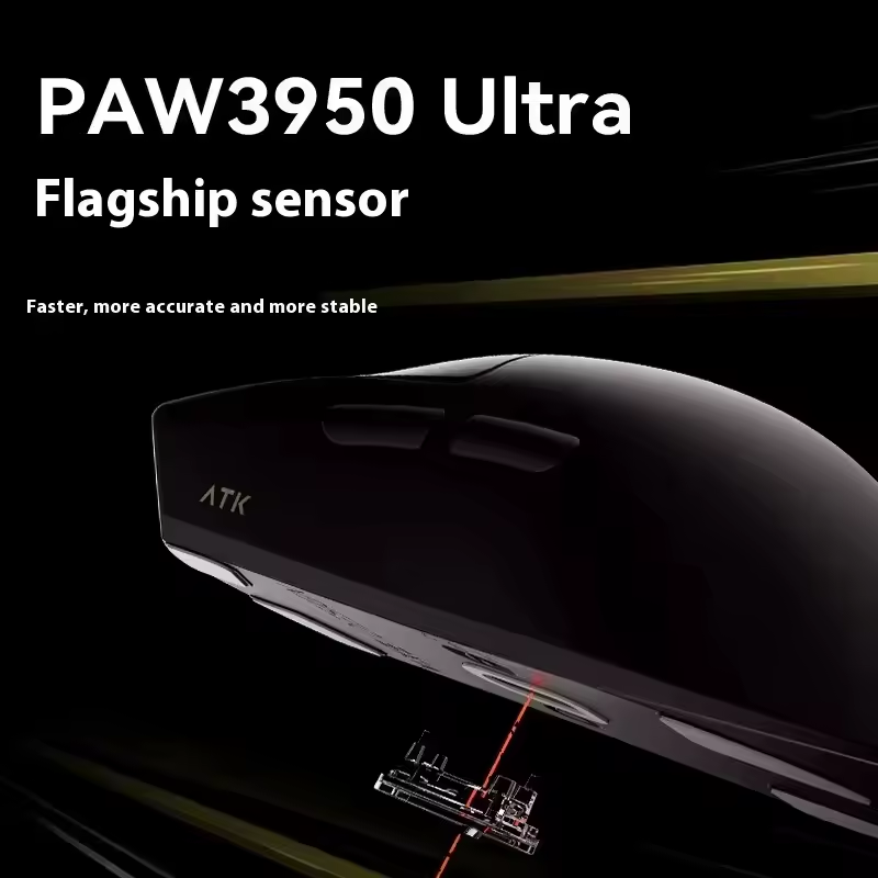 Мышка игровая ATK X1 SE 55 г PAW3950 3 режима Bluetooth/2,4G/USB для FPS Black (2675890292) - фото 4 Мышка игровая ATK X1 SE 55 г PAW3950 3 режима Bluetooth/2,4G/USB для FPS Black (2675890292) - фото 4