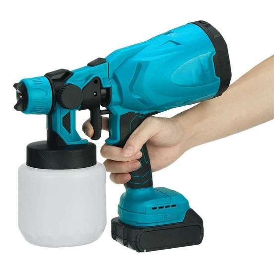 Краскораспылитель аккумуляторный Electric Spray Gun с регулировкой ширины 2хАКБ 24 V 550 W (3_04990) - фото 2