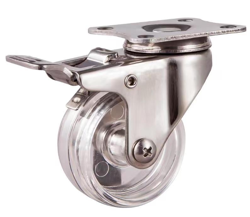 Ролик со стопором из нержавеющей стали D 50 мм (29666366)