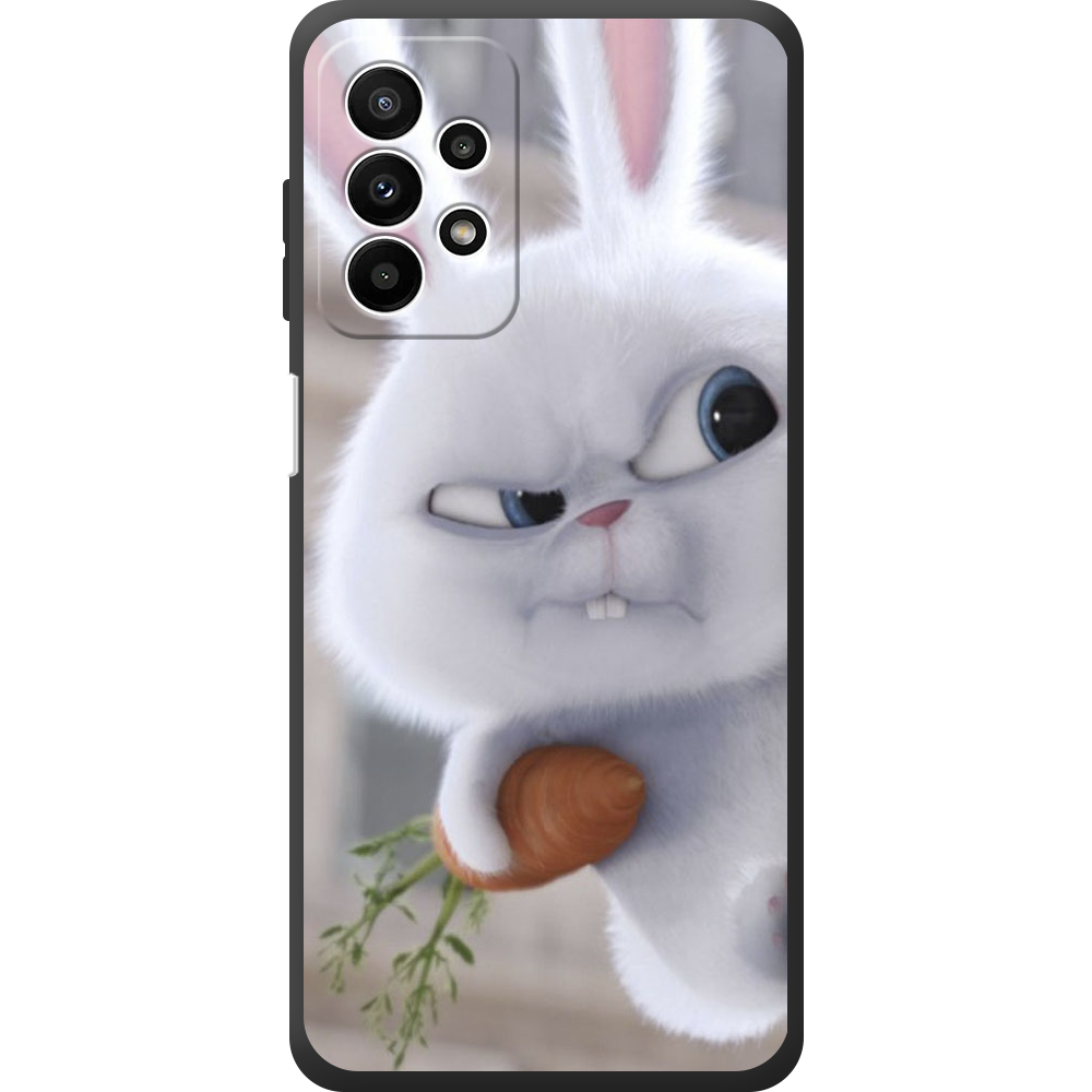Чехол BoxFace Samsung Galaxy A23 (A235) Rabbit Snowball Черный силикон (44373-up1116-44388)